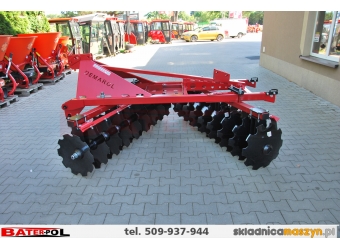 Brona talerzowa Demarol 2m 2x9T 3-podpory, 